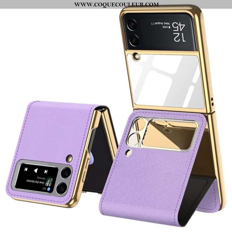 Coque Samsung Galaxy Z Flip 3 5G Miroir et Support Amovible