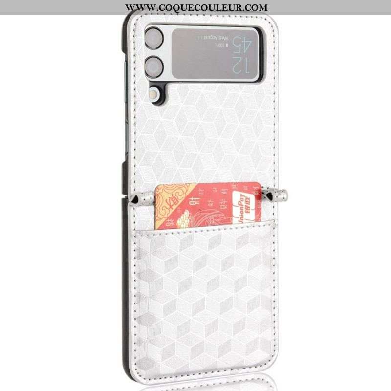 Coque Samsung Galaxy Z Flip 3 5G Porte-Carte Design 3D