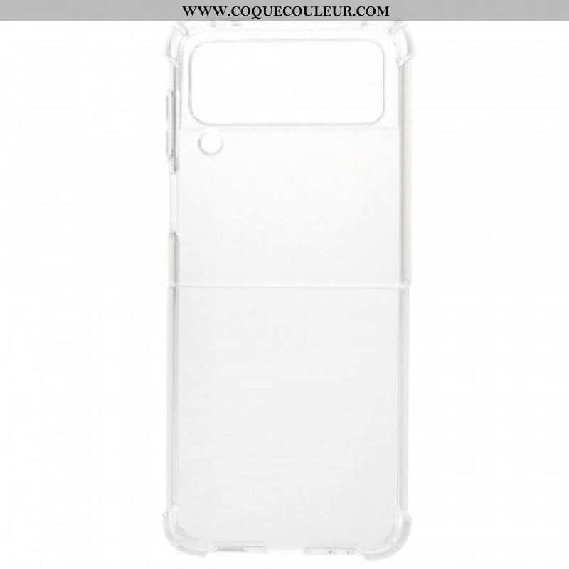 Coque Samsung Galaxy Z Flip 3 5G Transparente Coins Renforcés