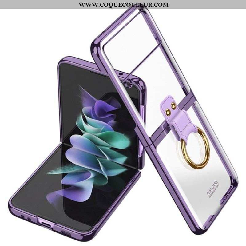 Coque Samsung Galaxy Z Flip 3 5G Transparente Anneau GKK