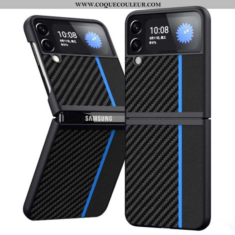 Coque Samsung Galaxy Z Flip 4 Fibre Carbone Line