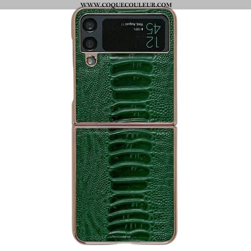 Coque Samsung Galaxy Z Flip 4 Design Crocodile