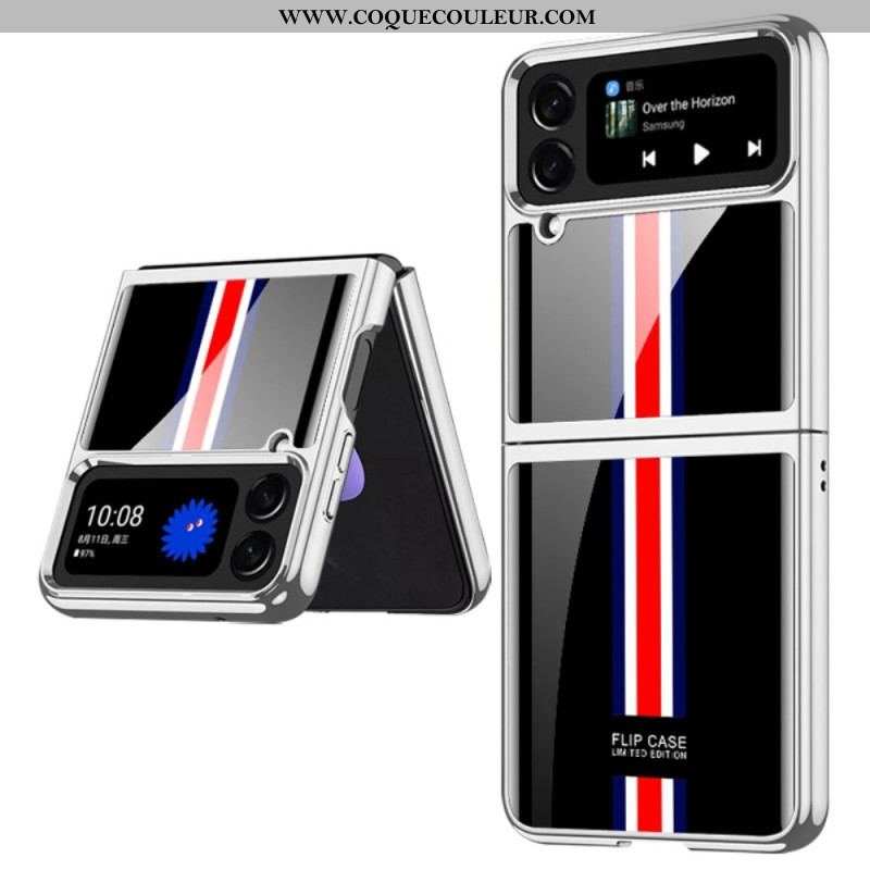 Coque Samsung Galaxy Z Flip 4 Verre Trempé Tricolore GKK