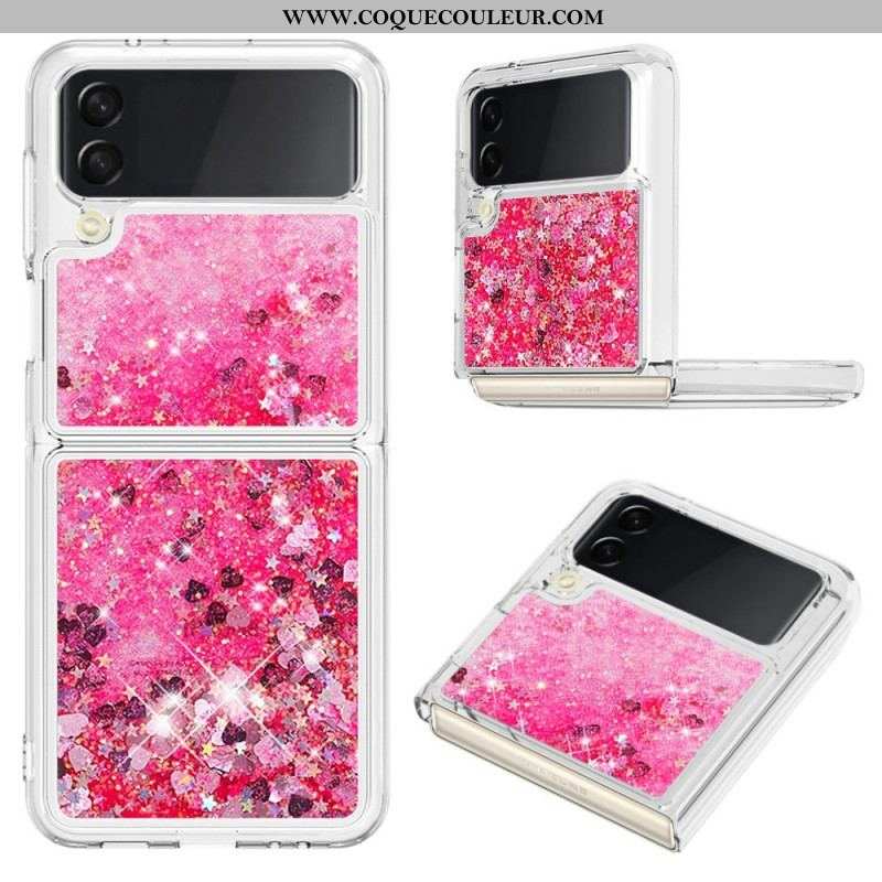 Coque Samsung Galaxy Z Flip 4 Paillettes Colorées