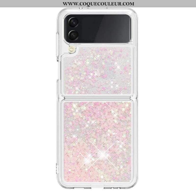 Coque Samsung Galaxy Z Flip 4 Paillettes Colorées