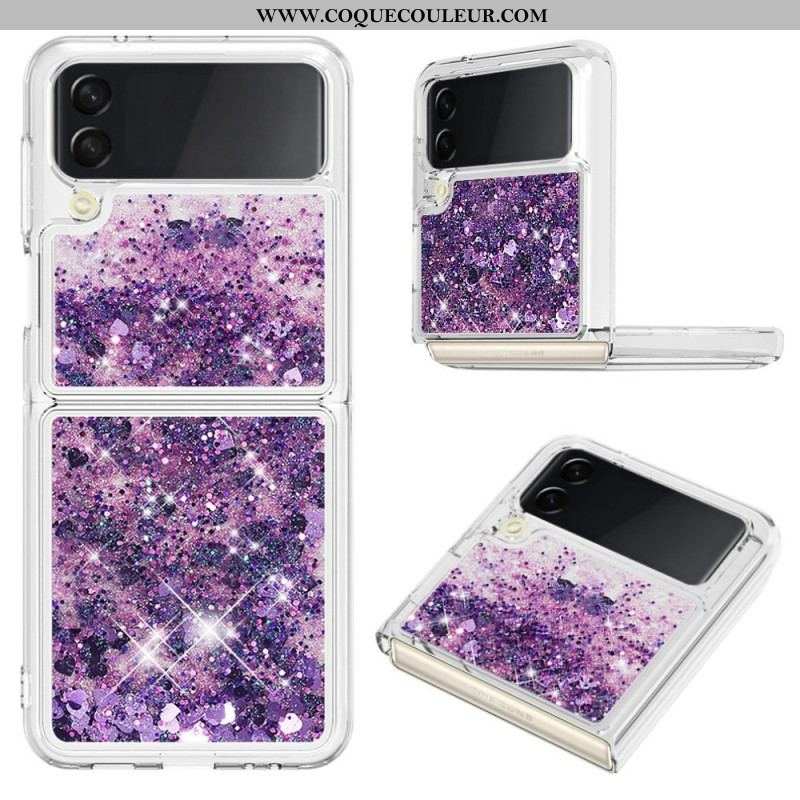 Coque Samsung Galaxy Z Flip 4 Paillettes Colorées