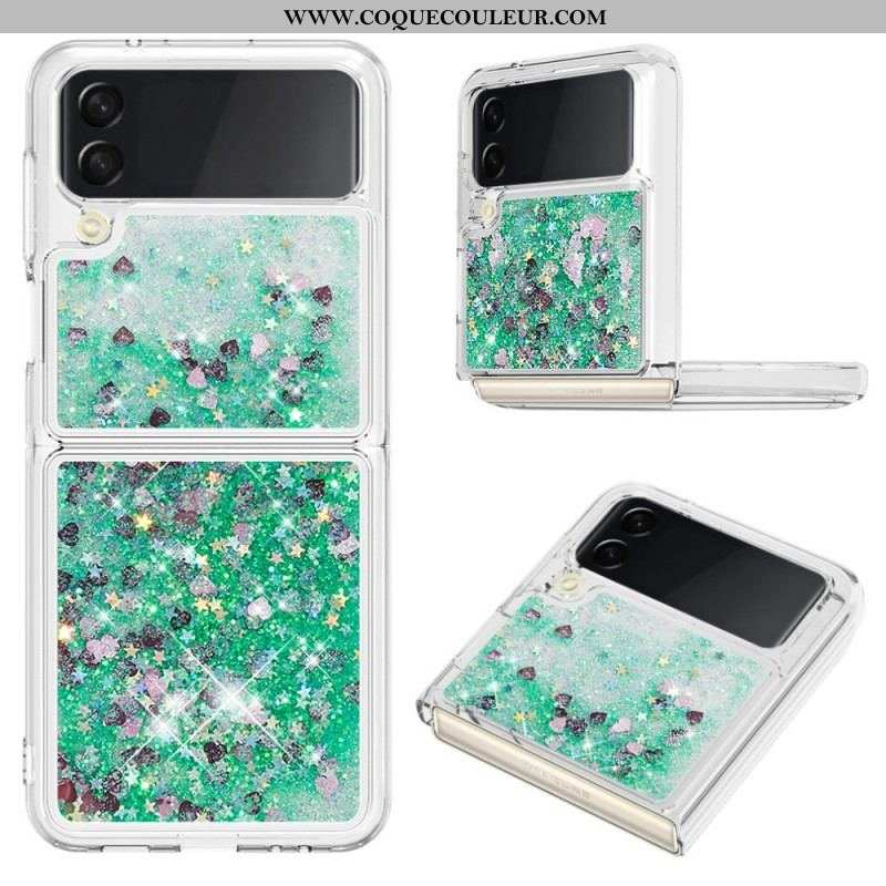 Coque Samsung Galaxy Z Flip 4 Paillettes Colorées