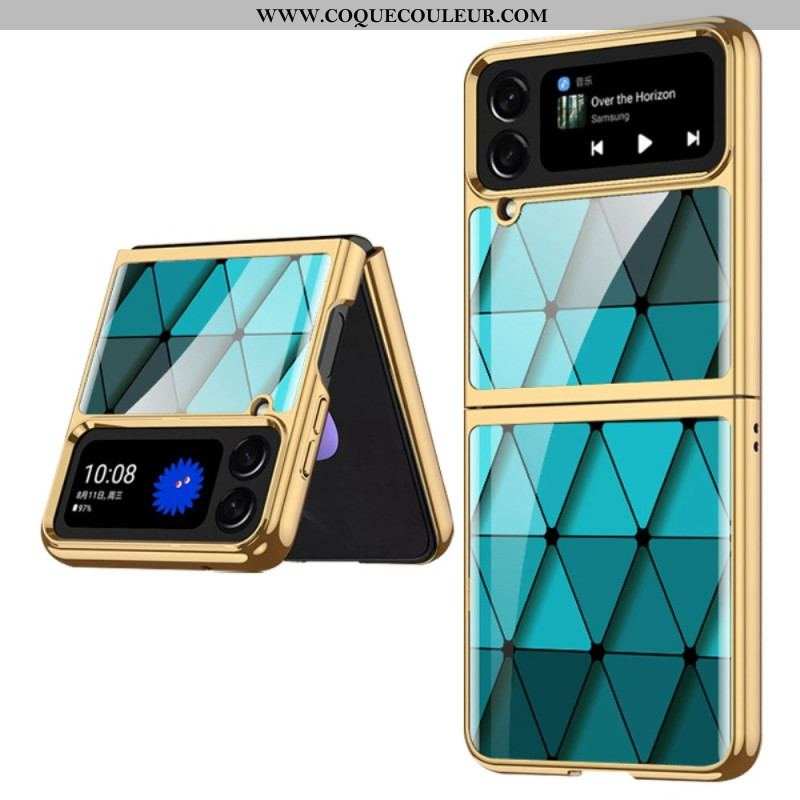 Coque Samsung Galaxy Z Flip 4 Verre Trempé Arlequin GKK