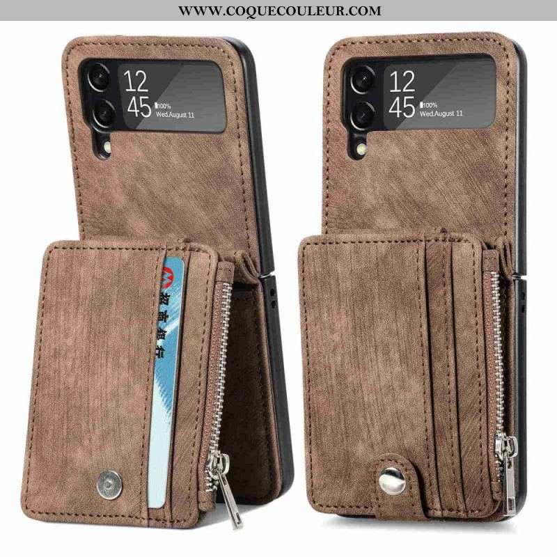 Coque Samsung Galaxy Z Flip 4 Porte-cartes / Porte-monnaie