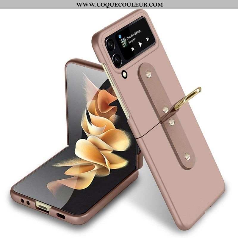 Coque Samsung Galaxy Z Flip 4 Anneau en Métal