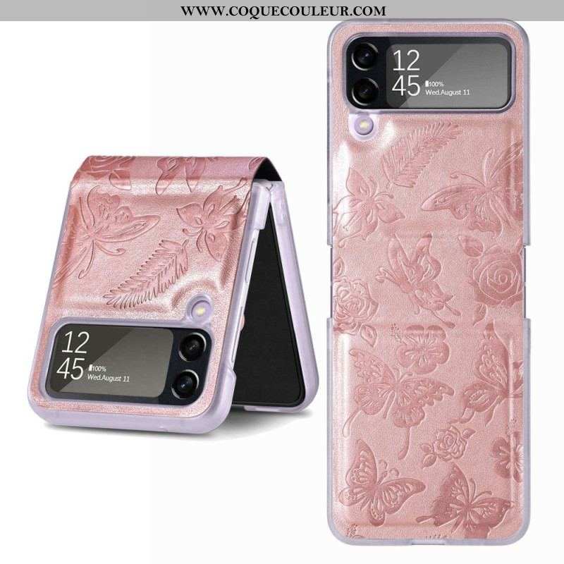 Coque Samsung Galaxy Z Flip 4 Papillon la Nuit