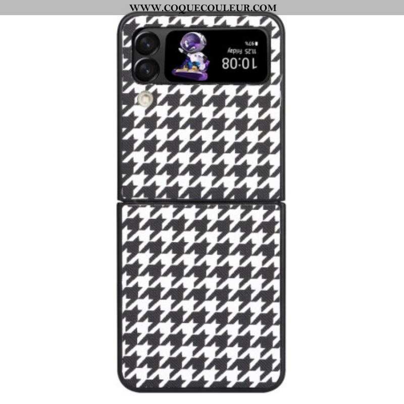 Coque Samsung Galaxy Z Flip 4 Pied de Poule