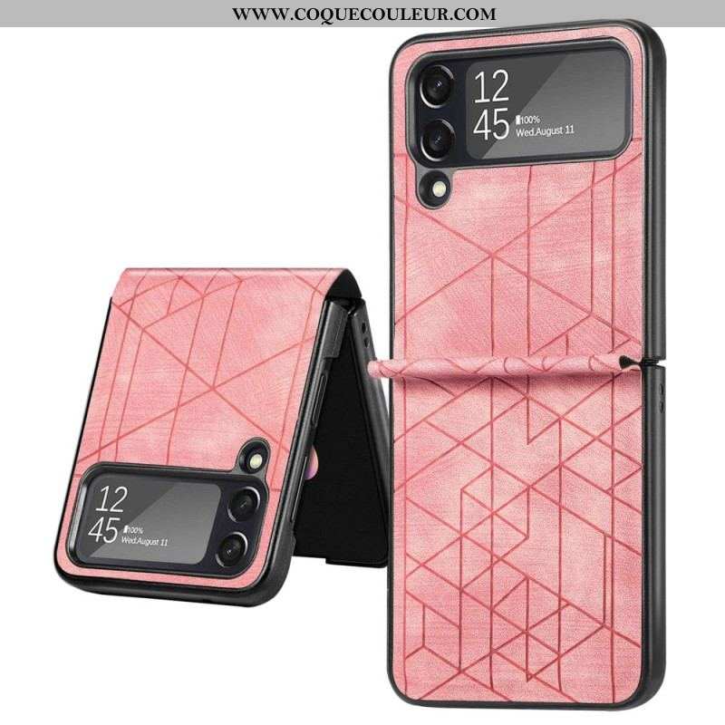 Coque Samsung Galaxy Z Flip 4 Lignes Géométriques