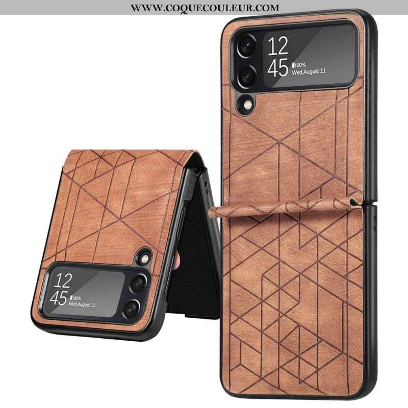 Coque Samsung Galaxy Z Flip 4 Lignes Géométriques