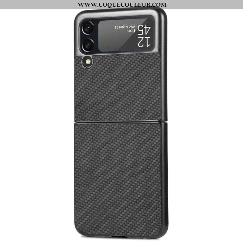 Coque Samsung Galaxy Z Flip 4 Fibre Carbone Texturée