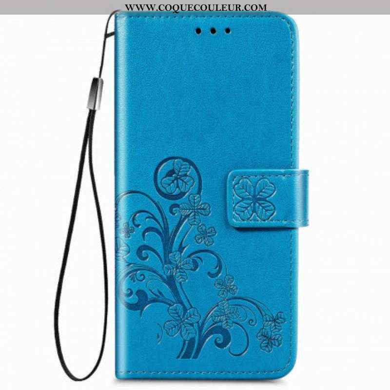 Housse Samsung Galaxy Z Fold 3 5G Fleurs Design avec Lanière