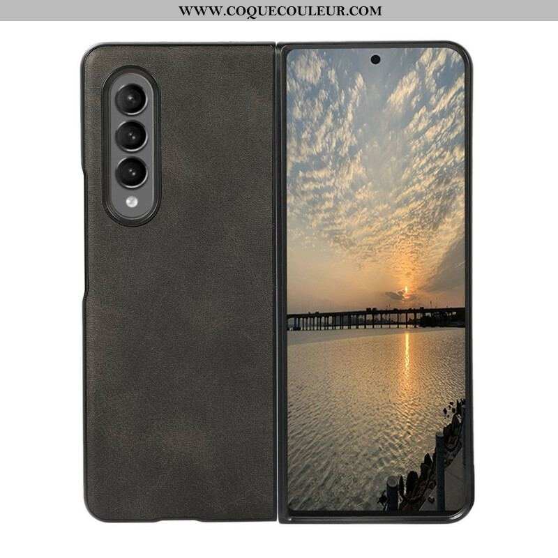 Coque Samsung Galaxy Z Fold 3 5G Simili Cuir