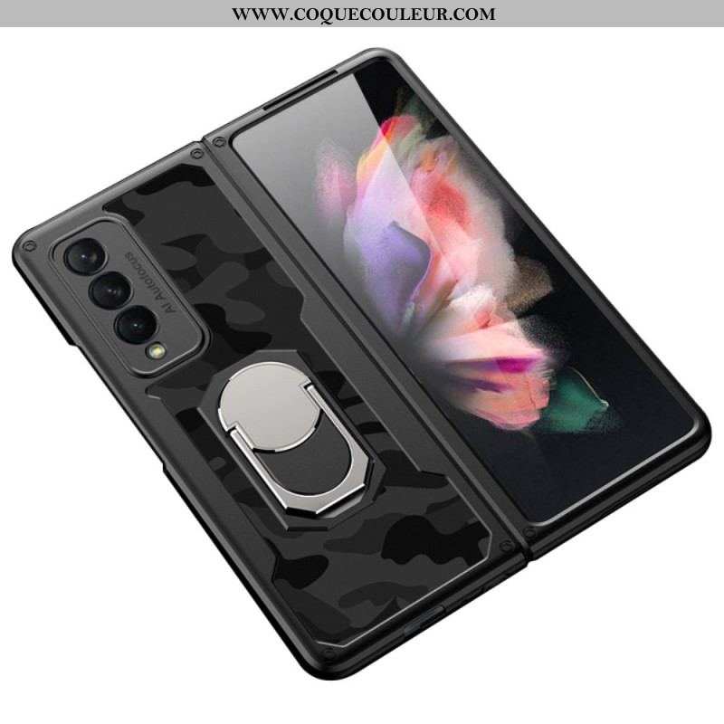 Coque Samsung Galaxy Z Fold 3 5G Camouflage Anneau-Support GKK