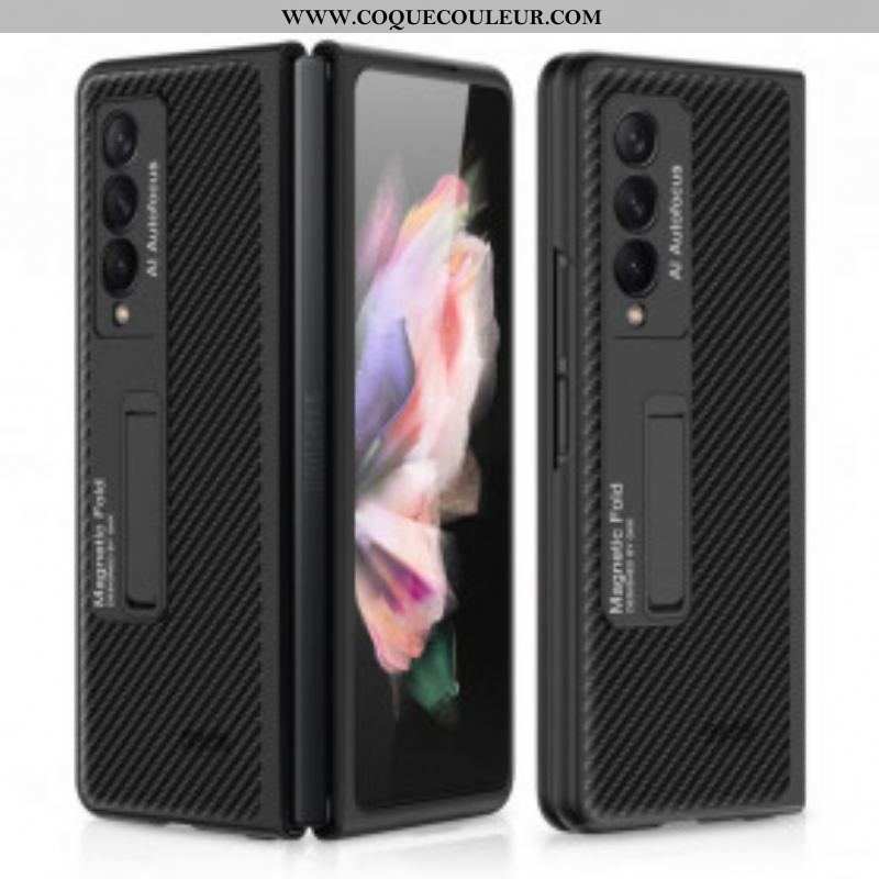 Coque Samsung Galaxy Z Fold 3 5G Fibre Carbone Support GKK