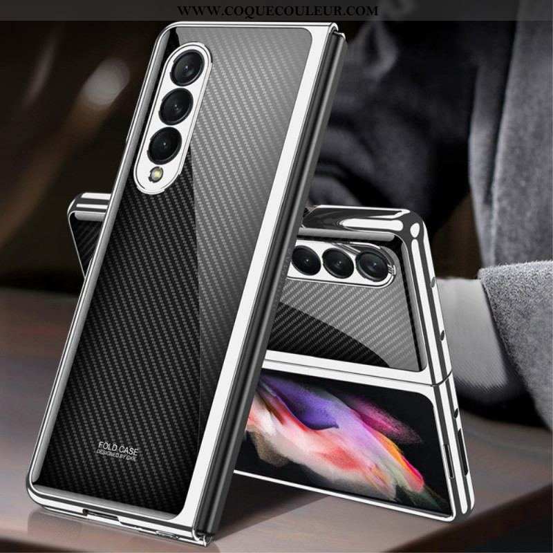 Coque Samsung Galaxy Z Fold 3 5G Verre Trempé Fibre Carbone GKK