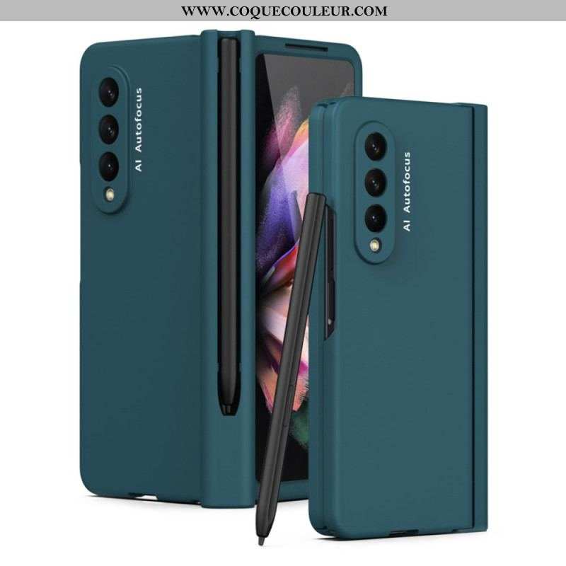 Coque Samsung Galaxy Z Fold 3 5G Protecteur Écran et Porte-Stylet