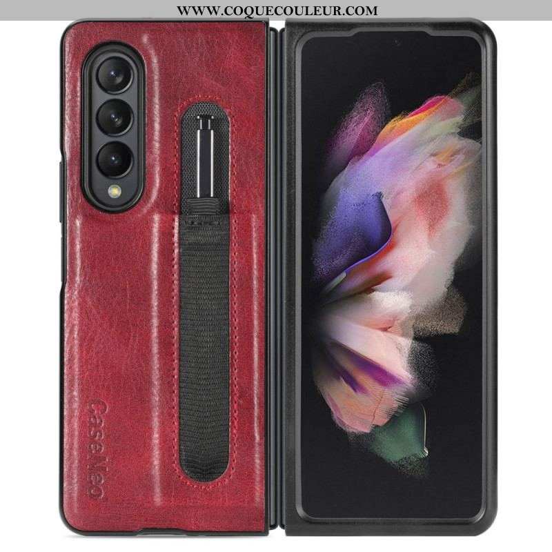 Coque Samsung Galaxy Z Fold 3 5G Style Cuir Porte-Stylet CASENEO