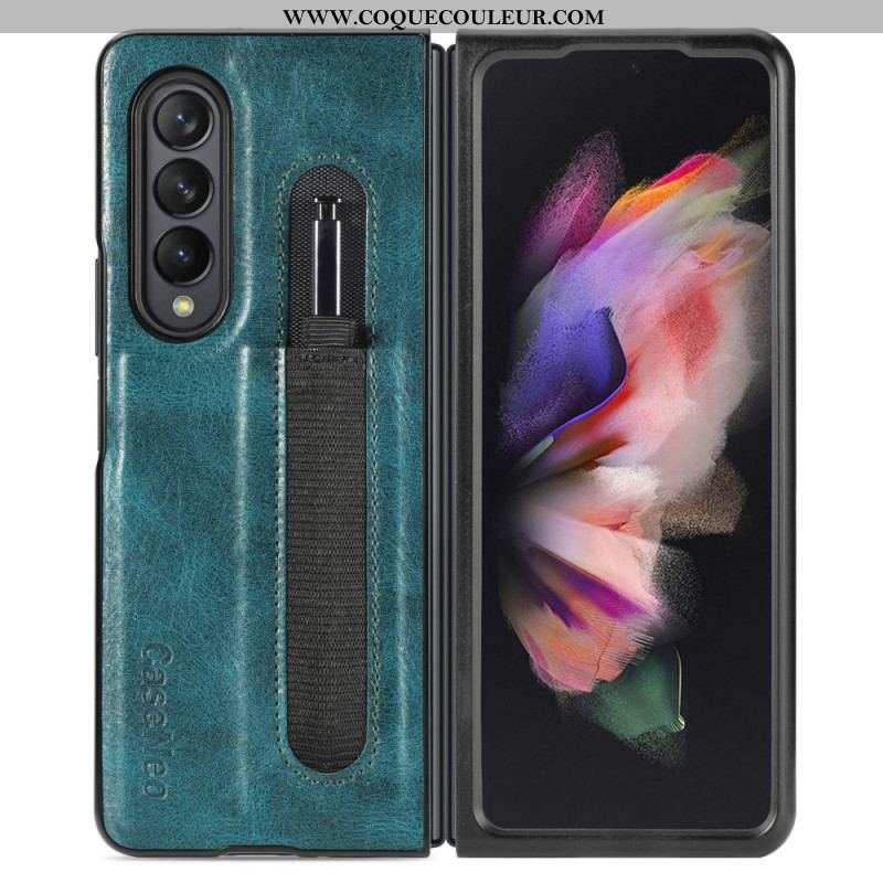 Coque Samsung Galaxy Z Fold 3 5G Style Cuir Porte-Stylet CASENEO