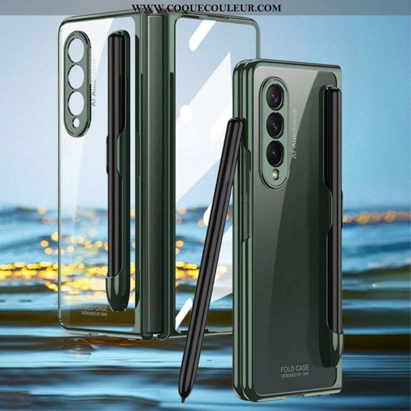 Coque Samsung Galaxy Z Fold 3 5G Transparente avec Porte-Stylet GKK