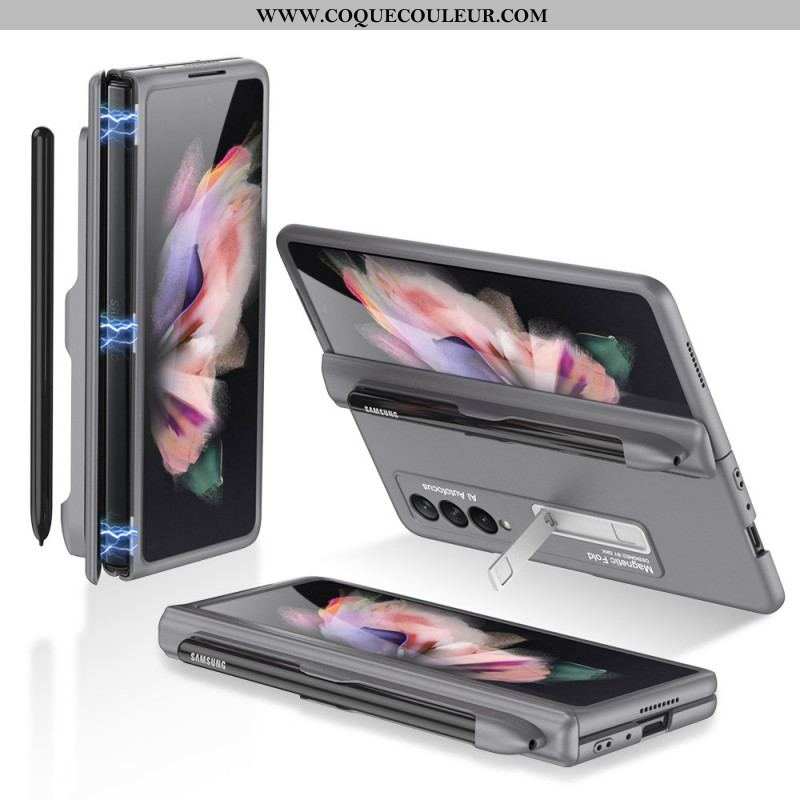 Coque Samsung Galaxy Z Fold 3 5G Plastique Support et Porte-Stylet GKK