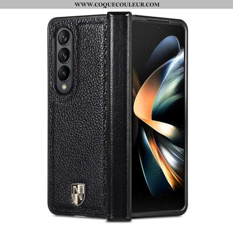 Coque Samsung Galaxy Z Fold 4 CASENEO Cuir Écusson