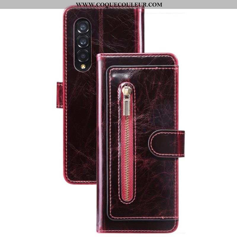 Housse Samsung Galaxy Z Fold 4 Simili Cuir Multi-poches