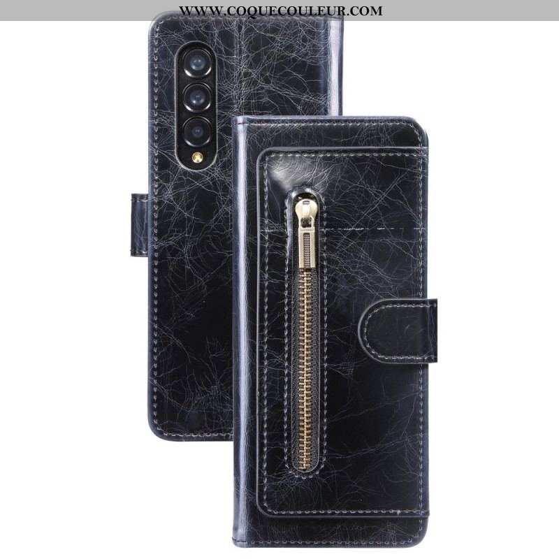 Housse Samsung Galaxy Z Fold 4 Simili Cuir Multi-poches