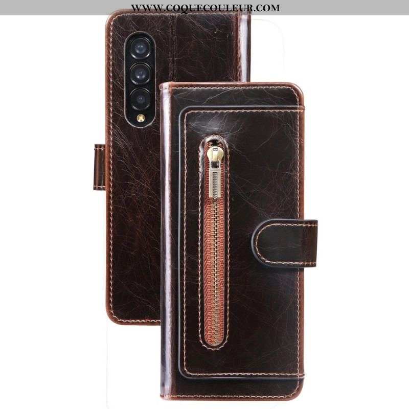 Housse Samsung Galaxy Z Fold 4 Simili Cuir Multi-poches
