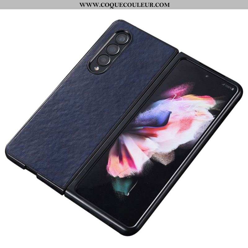 Coque Samsung Galaxy Z Fold 4 Simili Cuir Texture Nylon