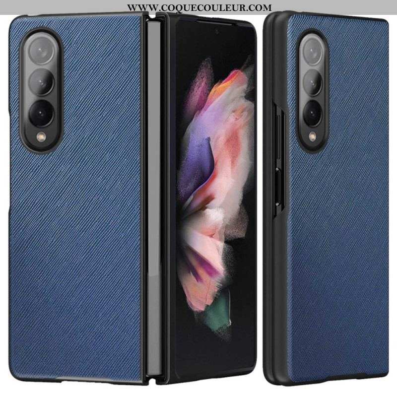 Coque Samsung Galaxy Z Fold 4 Texture Tissée