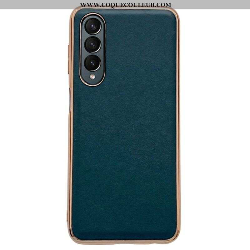 Coque Samsung Galaxy Z Fold 4 Simili Cuir Premium Uni