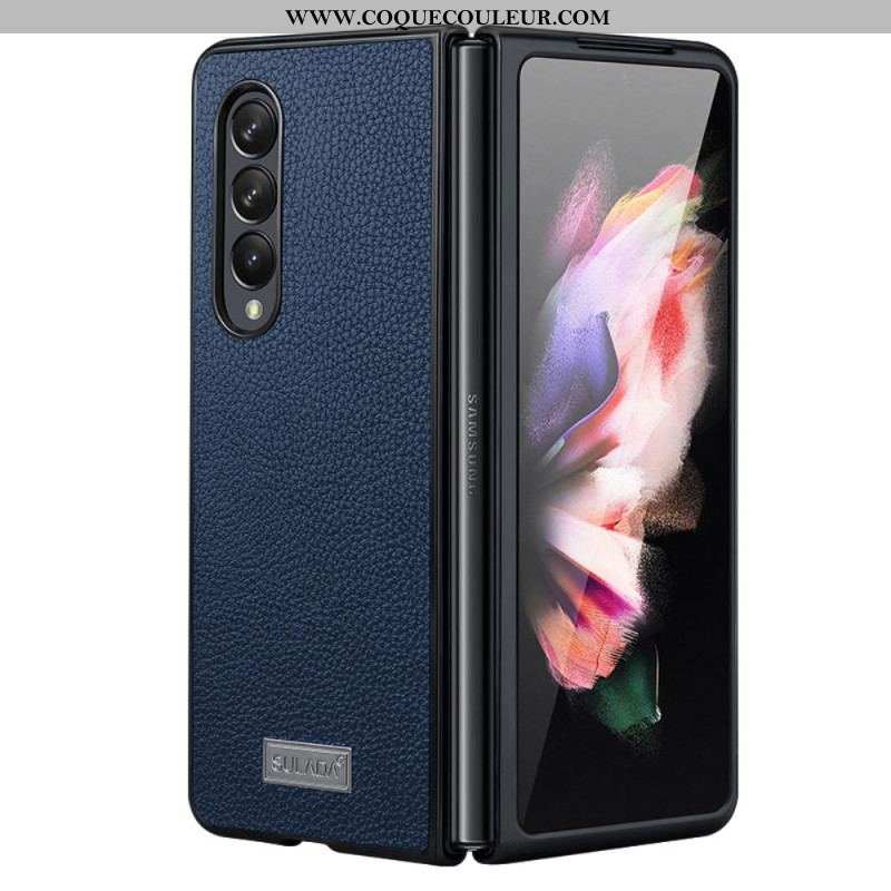 Coque Samsung Galaxy Z Fold 4 SULADA Simili Cuir Litchi