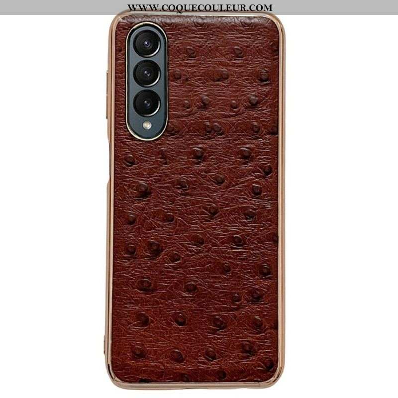 Coque Samsung Galaxy Z Fold 4 Texture Autruche