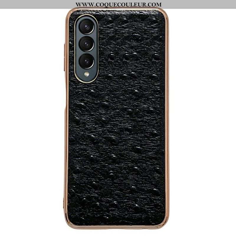 Coque Samsung Galaxy Z Fold 4 Texture Autruche