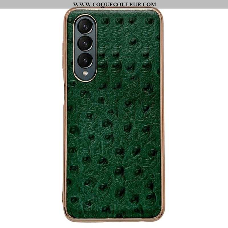 Coque Samsung Galaxy Z Fold 4 Texture Autruche