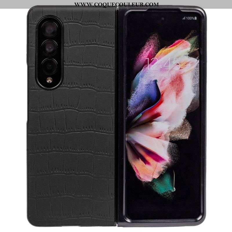 Coque Samsung Galaxy Z Fold 4 Relief Croco