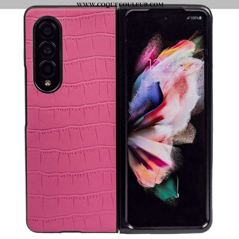 Coque Samsung Galaxy Z Fold 4 Relief Croco