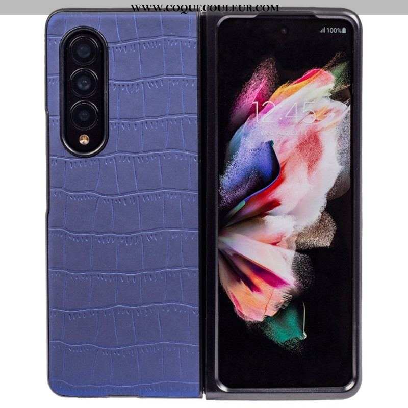 Coque Samsung Galaxy Z Fold 4 Relief Croco