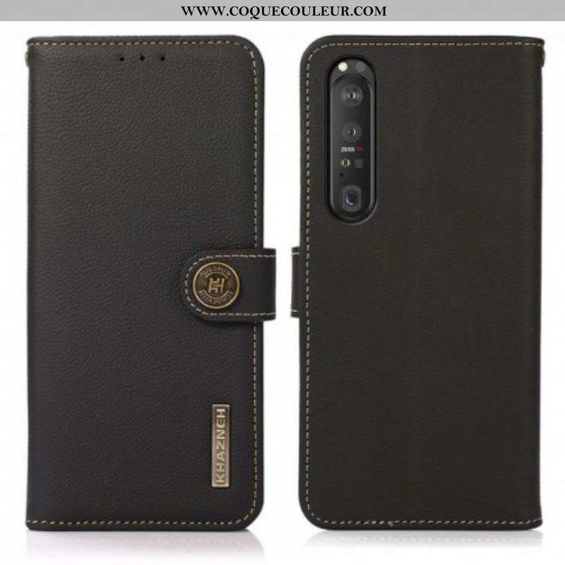 Housse Sony Xperia 1 III Simili Cuir KHAZNEH RFID