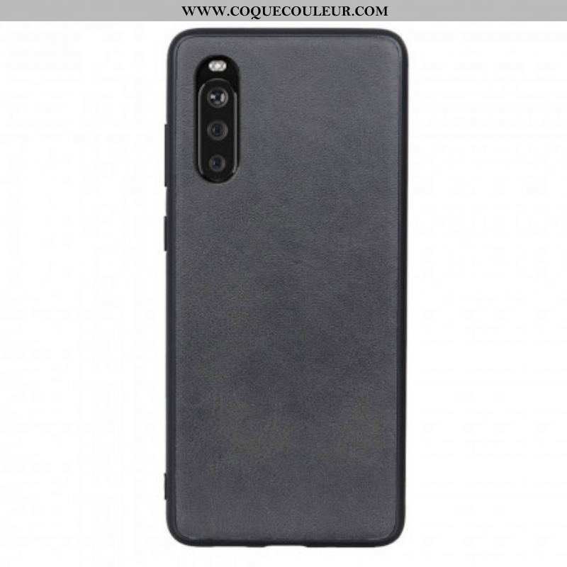 Coque Sony Xperia 10 III Effet Cuir