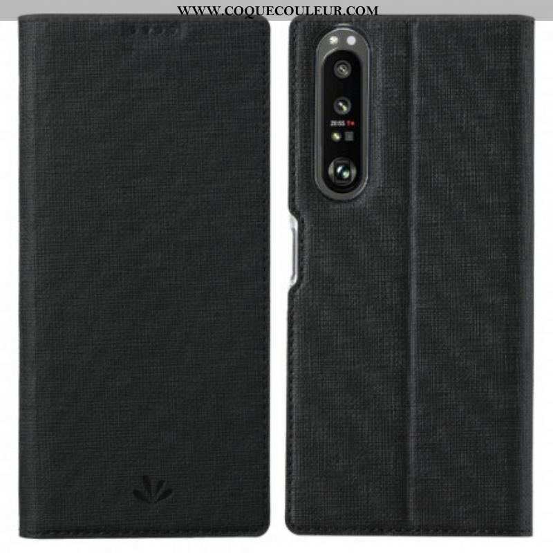 Flip Cover Sony Xperia 1 III Texturée VILI DMX