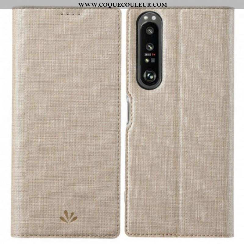 Flip Cover Sony Xperia 1 III Texturée VILI DMX