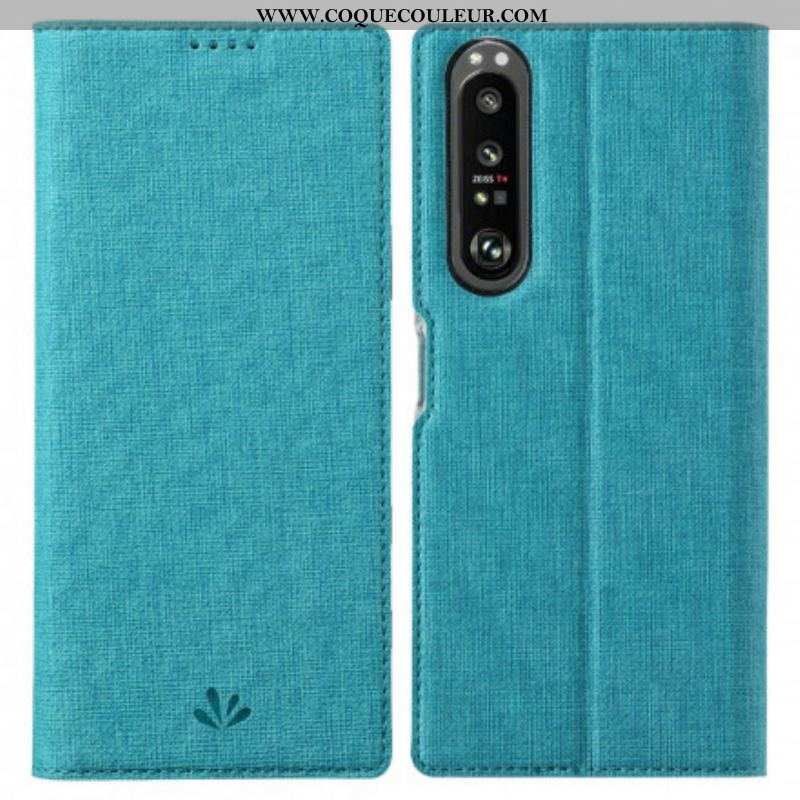 Flip Cover Sony Xperia 1 III Texturée VILI DMX