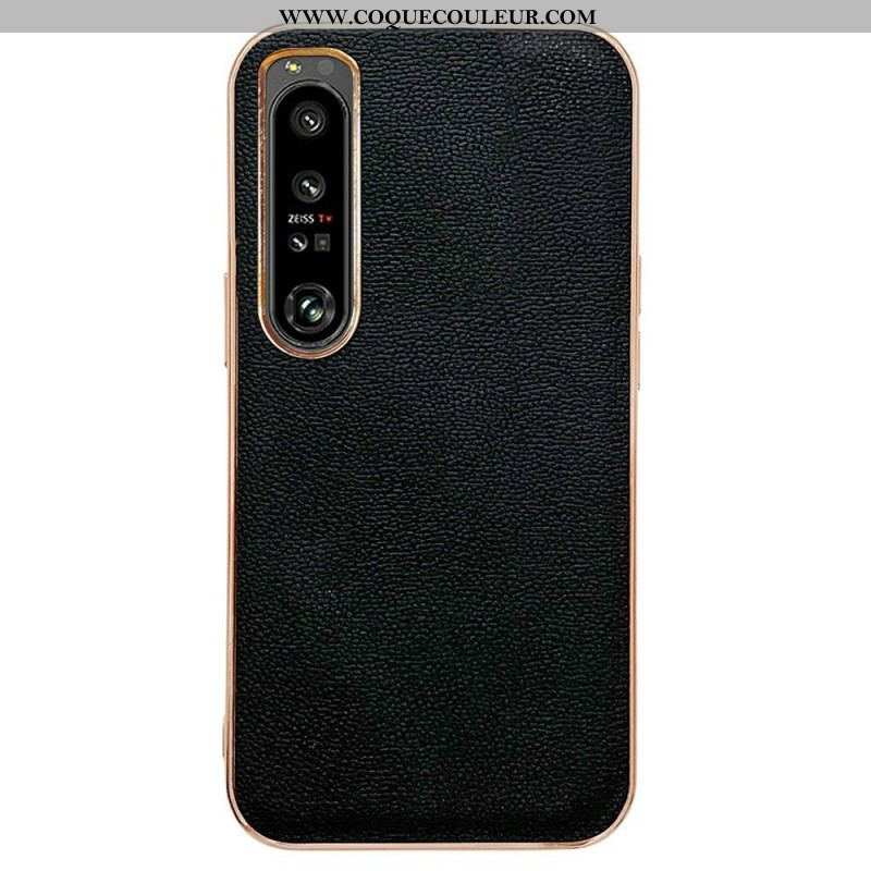 Coque Sony Xperia 1 IV Vrai Cuir