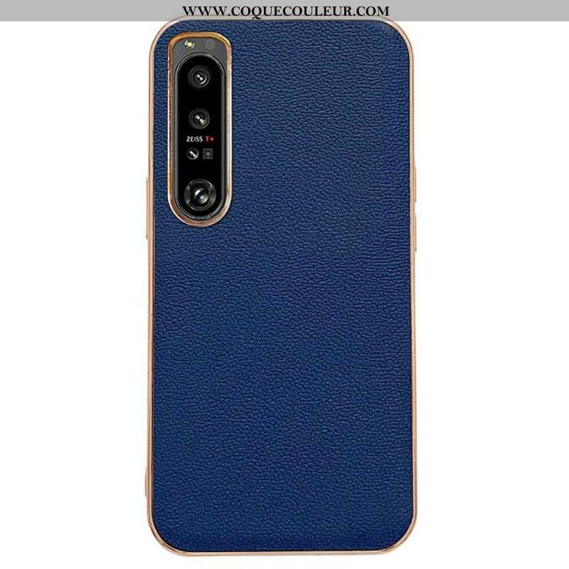 Coque Sony Xperia 1 IV Vrai Cuir